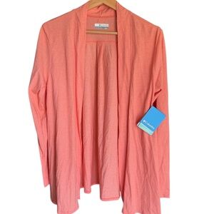 NWT Columbia Omniwick Zawn EXS Wrap Women’s Size M Green Stretch Open Cardigan